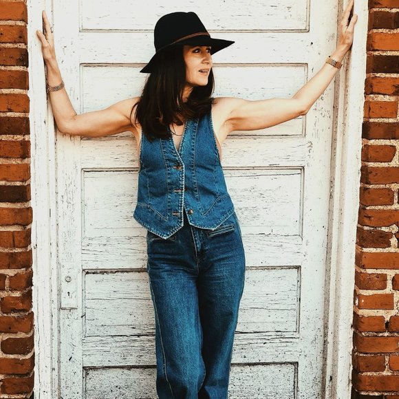 Free People Modern Meadow Denim Suit - Picture 1 of 7